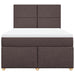 Pat box spring cu saltea, maro închis, 160x200 cm, textil - WALTI WALTI