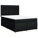 Pat box spring cu saltea, negru, 160x200 cm, textil - WALTI WALTI