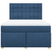 Pat continental cu saltea, albastru, 160x200cm, material textil - WALTI WALTI