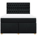 Pat box spring cu saltea, negru, 160x200 cm, textil - WALTI WALTI