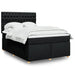 Pat box spring cu saltea, negru, 160x200 cm, textil - WALTI WALTI