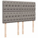 Pat box spring cu saltea, gri taupe, 160x200 cm material textil - WALTI WALTI