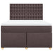 Pat box spring cu saltea, maro închis, 160x200 cm, textil - WALTI WALTI