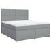 Pat continental, gri deschis, 180x200 cm, material textil - WALTI WALTI