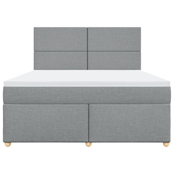Pat continental, gri deschis, 180x200 cm, material textil - WALTI WALTI