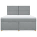 Pat continental, gri deschis, 180x200 cm, material textil - WALTI WALTI