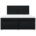 Pat box spring cu saltea, negru, 180x200 cm, catifea - WALTI WALTI