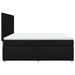 Pat box spring cu saltea, negru, 180x200 cm, catifea - WALTI WALTI