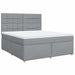 Pat continental, gri deschis, 180x200 cm, material textil - WALTI WALTI
