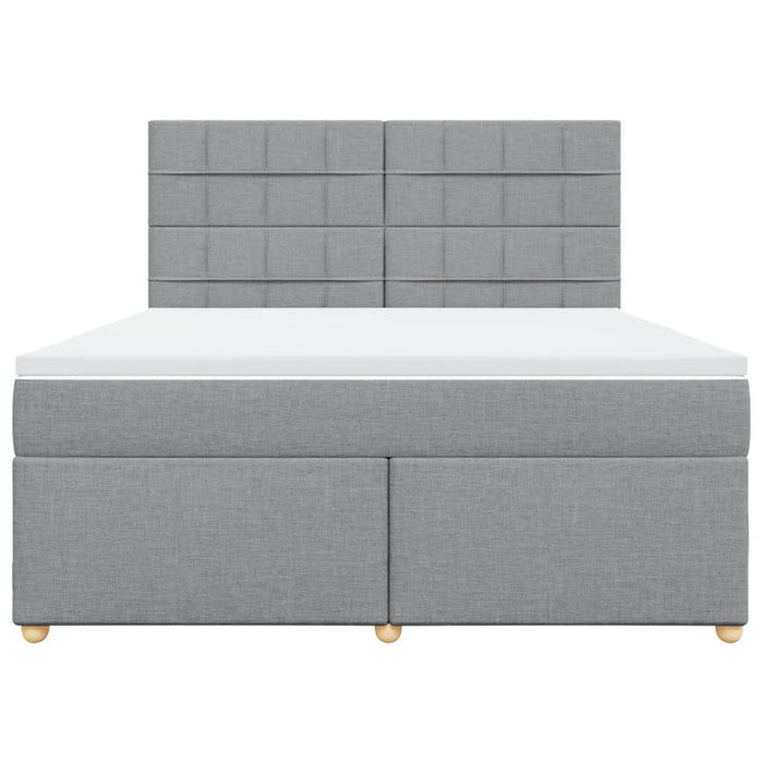 Pat continental, gri deschis, 180x200 cm, material textil - WALTI WALTI