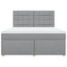 Pat continental, gri deschis, 180x200 cm, material textil - WALTI WALTI