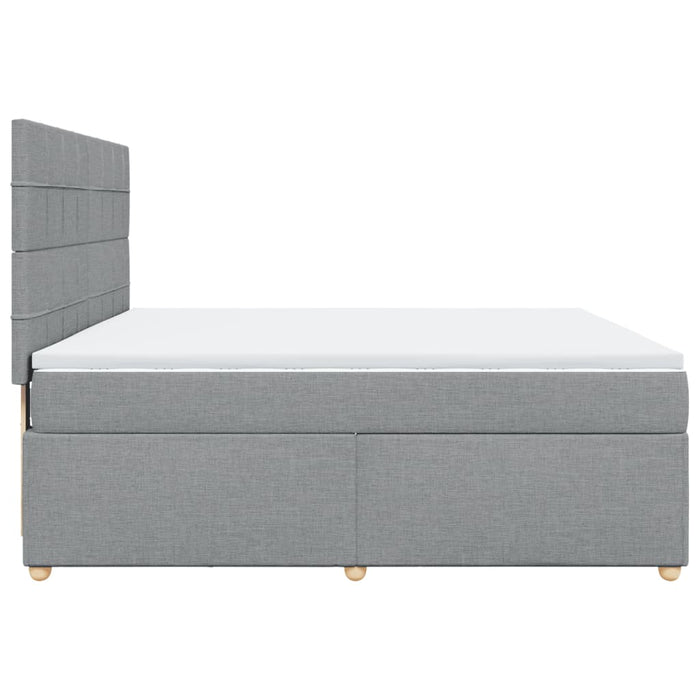 Pat continental, gri deschis, 180x200 cm, material textil - WALTI WALTI