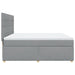 Pat continental, gri deschis, 180x200 cm, material textil - WALTI WALTI