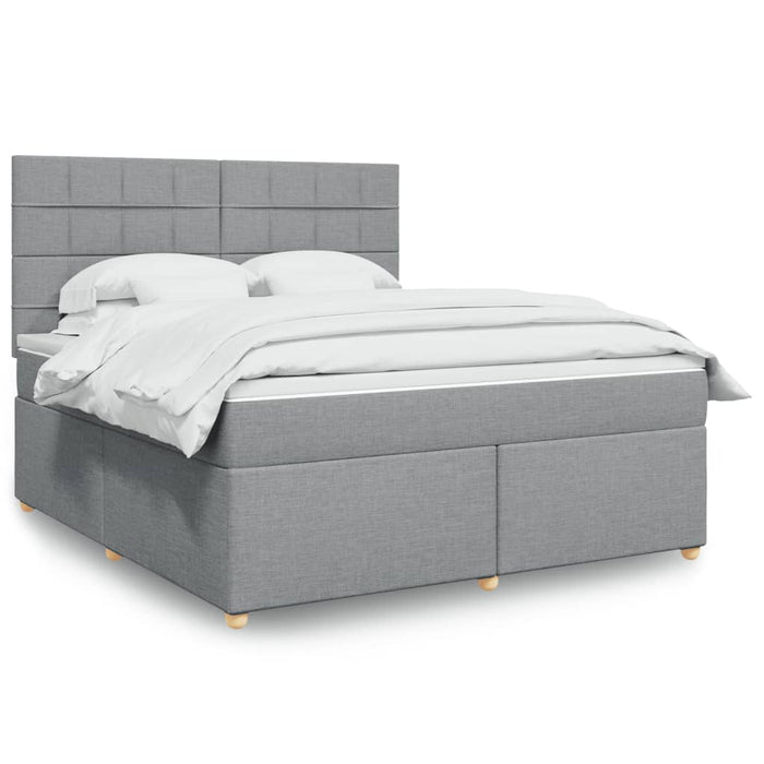 Pat continental, gri deschis, 180x200 cm, material textil - WALTI WALTI