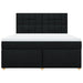 Pat box spring cu saltea, negru, 180x200 cm, catifea - WALTI WALTI