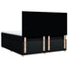 Pat box spring cu saltea, negru, 180x200 cm, catifea - WALTI WALTI