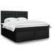 Pat box spring cu saltea, negru, 180x200 cm, catifea - WALTI WALTI