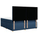 Pat box spring cu saltea, albastru, 180x200 cm, material textil - WALTI WALTI