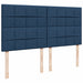 Pat box spring cu saltea, albastru, 180x200 cm, material textil - WALTI WALTI