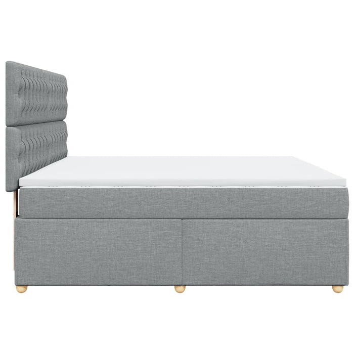 Pat continental, gri deschis, 180x200 cm, material textil - WALTI WALTI