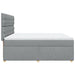 Pat continental, gri deschis, 180x200 cm, material textil - WALTI WALTI