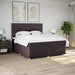 Pat continental cu saltea maro închis 180x200cm material textil - WALTI WALTI
