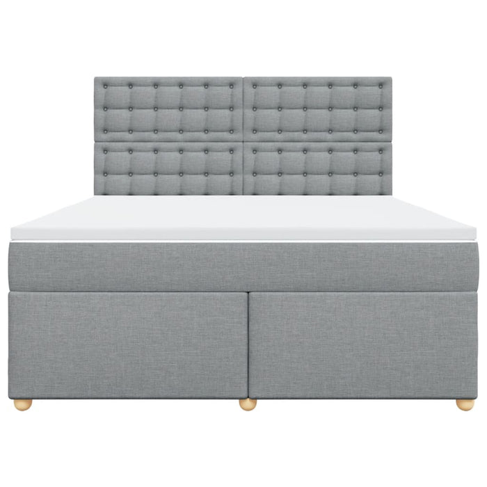 Pat continental, gri deschis, 180x200 cm, material textil - WALTI WALTI