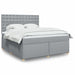 Pat continental, gri deschis, 180x200 cm, material textil - WALTI WALTI