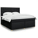 Pat box spring cu saltea, negru, 180x200 cm, catifea - WALTI WALTI
