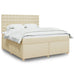 Pat continental cu saltea, crem, 180x200 cm, textil - WALTI WALTI