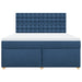 Pat box spring cu saltea, albastru, 180x200 cm, material textil - WALTI WALTI