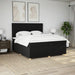 Pat box spring cu saltea, negru, 200x200 cm, textil - WALTI WALTI