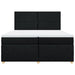 Pat box spring cu saltea, negru, 200x200 cm, textil - WALTI WALTI