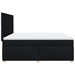 Pat box spring cu saltea, negru, 200x200 cm, textil - WALTI WALTI
