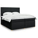 Pat box spring cu saltea, negru, 200x200 cm, textil - WALTI WALTI