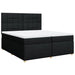 Pat box spring cu saltea, negru, 200x200 cm, textil - WALTI WALTI