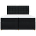 Pat box spring cu saltea, negru, 200x200 cm, textil - WALTI WALTI