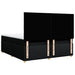 Pat box spring cu saltea, negru, 200x200 cm, textil - WALTI WALTI