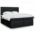 Pat box spring cu saltea, negru, 200x200 cm, textil - WALTI WALTI