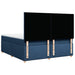 Pat box spring cu saltea, albastru, 200x200 cm, textil - WALTI WALTI