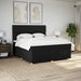 Pat box spring cu saltea, negru, 200x200 cm, textil - WALTI WALTI