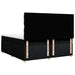Pat box spring cu saltea, negru, 200x200 cm, textil - WALTI WALTI