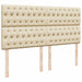 Pat box spring cu saltea, crem, 200x200 cm, textil - WALTI WALTI