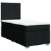 Pat box spring cu saltea, negru, 80x200 cm, textil - WALTI WALTI