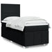 Pat box spring cu saltea, negru, 80x200 cm, textil - WALTI WALTI