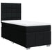 Pat box spring cu saltea, negru, 80x200 cm, textil - WALTI WALTI