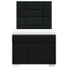 Pat box spring cu saltea, negru, 80x200 cm, textil - WALTI WALTI