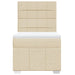 Pat box spring cu saltea, crem, 80x200 cm, textil - WALTI WALTI