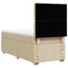 Pat box spring cu saltea, crem, 80x200 cm, textil - WALTI WALTI