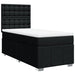 Pat box spring cu saltea, negru, 80x200 cm, textil - WALTI WALTI